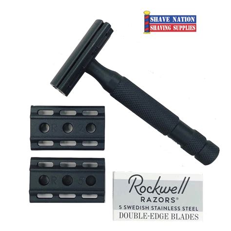 rockwell 6s adjustable stainless steel safety razor leather kit box|rockwell adjustable safety razor.